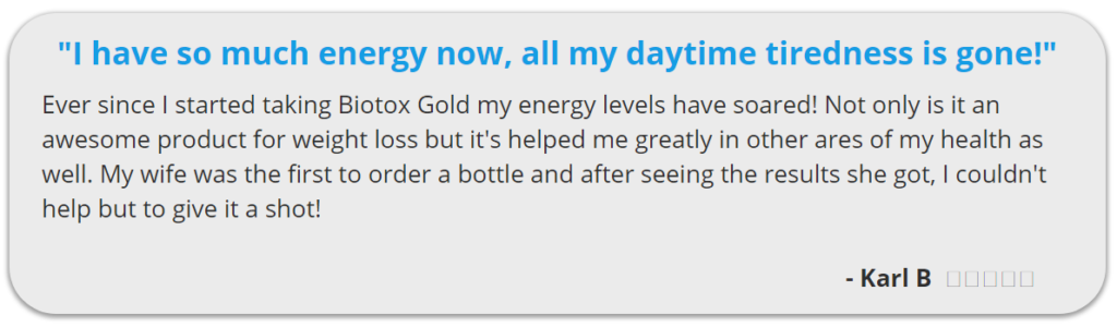 Biotox Gold Customer Reviews